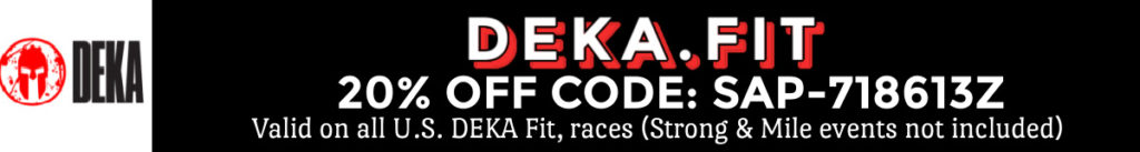 Use code SAP-718613Z to save 20% on deka.fit race 