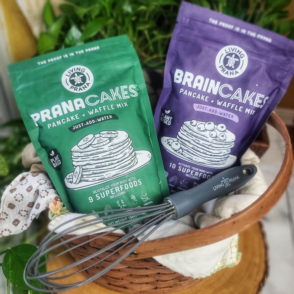 PranaCakes and BrainCakes pancake and waffle mixes from Living Prana