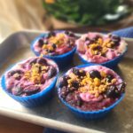 Granola Berry Frozen Yogurt Cups are a delicious and healthy treat that combines the tangy flavor of Greek yogurt with the sweetness of blueberries and the crunch of granola.