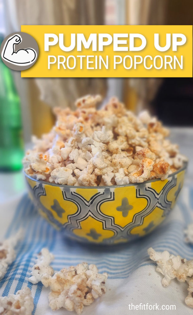 Looking for a healthy snack that will sustain you? Try adding protein powder to popcorn for a tasty, low-cal, high-protein snack with lots of fiber. Get the recipe at thefitfork.com