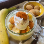 High Protein Banana Pudding: A healthy twist on this classic comfort food allows you to enjoy dessert with no guilt while making gains on your daily protein goals! Only 285 calories per serving, with 30g protein! Lower carb, lower, sugar, gluten-free.