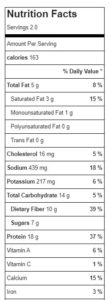Cottage Cheese Pizza Crust nutrition