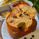 This Chocolate Chip Cookie Dough Protein Banana Bread is packed with 20g protein per serving, no added sugar, and chocolate chip cookie dough swirls. Perfect for breakfast, snacks, or dessert.