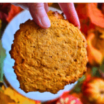 Satisfy your fall cravings with this Giant Protein Pumpkin Breakfast Cookie for One! Gluten-free, dairy-free, egg-free, and refined sugar-free, this single-serve pumpkin cookie packs 30g+ of protein for a delicious, balanced breakfast or snack.