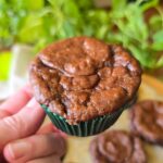 These Chocolate Brownie Protein Muffins are gluten-free, no sugar added, and packed with 12g protein. A rich, fudgy, macro-friendly snack or healthy dessert.